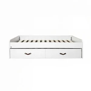 Bed + 2 losse lades + matras wit 105x190cm Bed + 2 losse lades + matras wit 105x190cm