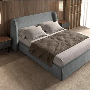 Bed in donkergrijze stof 7145 ANGEL CERDA Bed in donkergrijze stof 7145 ANGEL CERDA
