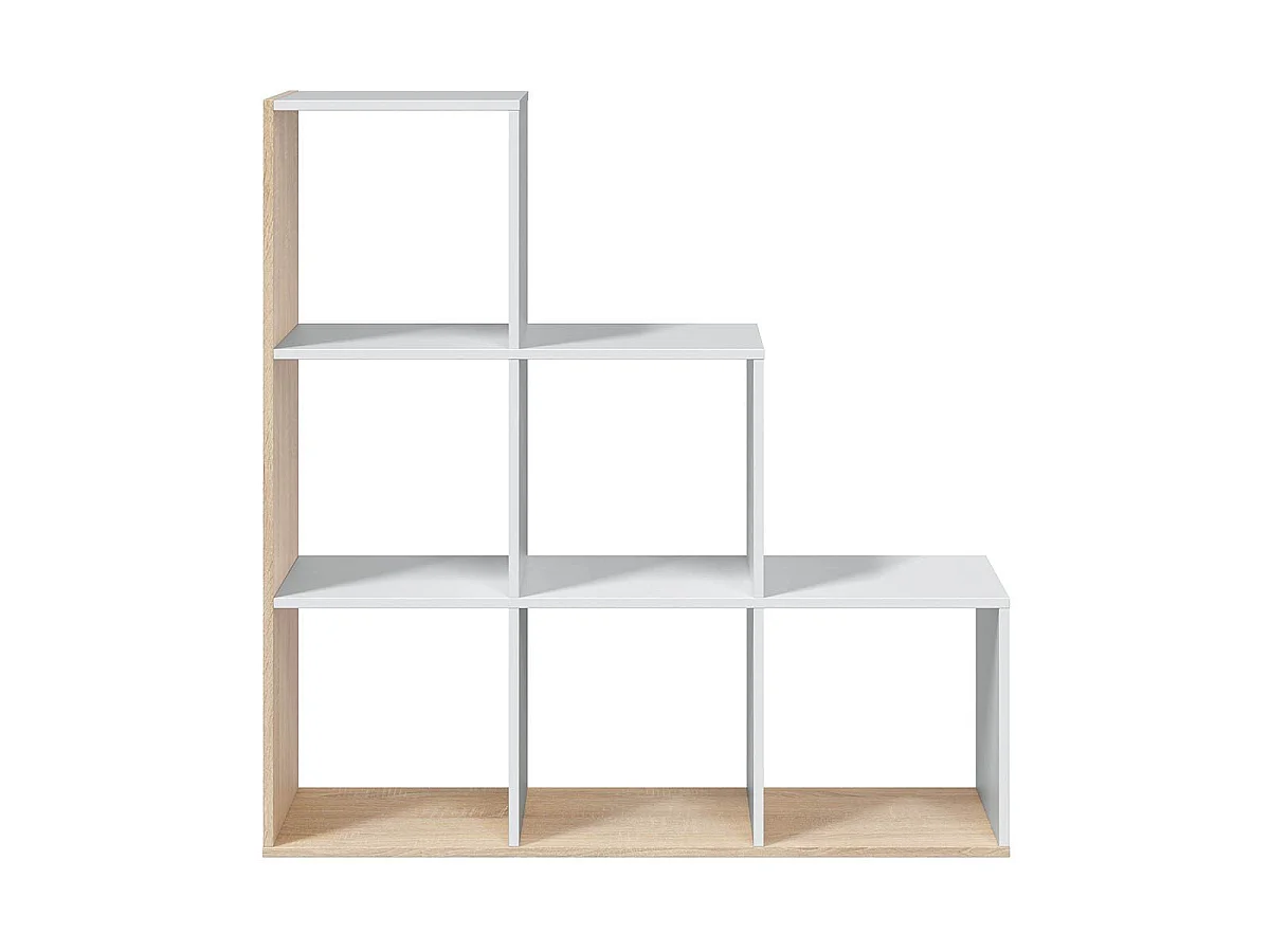 Bibliotheek trap 6 vakken Stap - H110 cm
