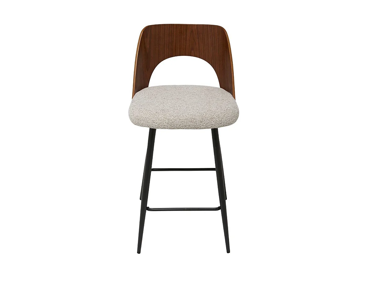 Barkruk in beige stof L45 cm - AUSTIN