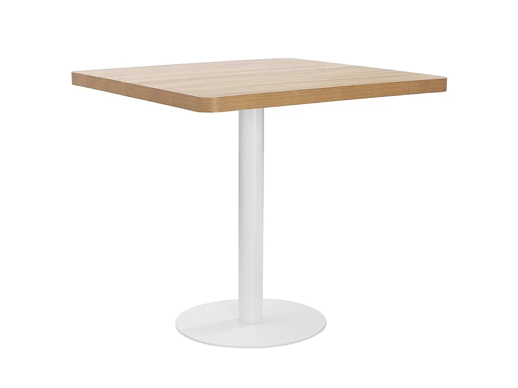 Bistrotafel 80x80 cm MDF lichtbruin