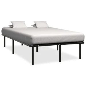 Bedframe metaal zwart 180×200 cm Bedframe metaal zwart 180×200 cm