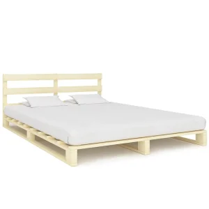 Bedframe pallet massief grenenhout 160×200 cm Bedframe pallet massief grenenhout 160×200 cm