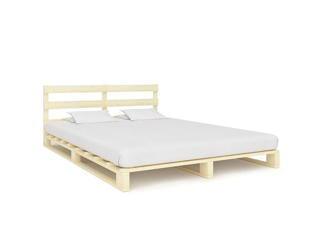 Bedframe pallet massief grenenhout 160x200 cm