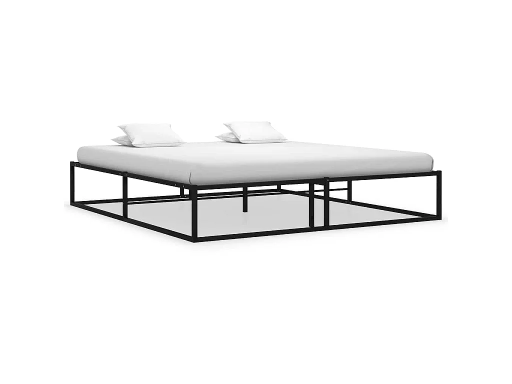 Bedframe metaal zwart 180x200 cm