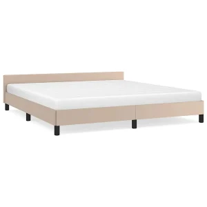 Bedframe met hoofdeinde zonder matras Cappuccino 160×200 cm Bedframe met hoofdeinde zonder matras Cappuccino 160×200 cm