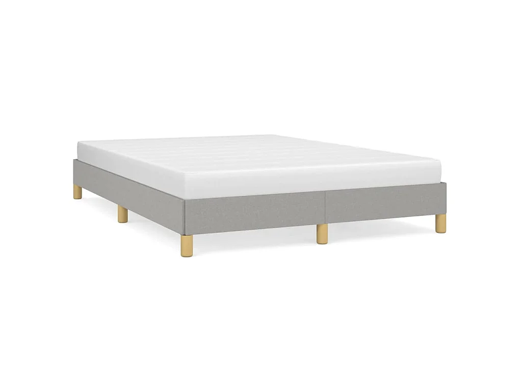 Bedframe zonder matras stof lichtgrijs 160x200 cm
