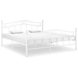 Bedframe metaal wit 180×200 cm Bedframe metaal wit 180×200 cm
