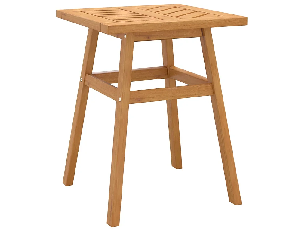 Bijzettafel 45x45x60 cm massief acaciahout
