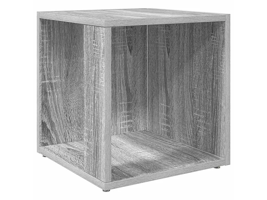 Bijzettafel 33x33x34,5 cm bewerkt hout grijs sonoma eikenkleur