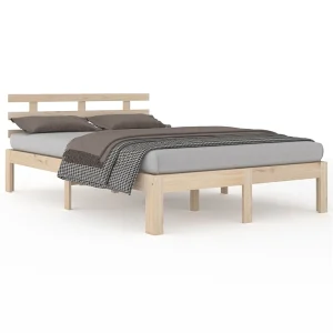 Bedframe massief hout 140×190 cm Bedframe massief hout 140×190 cm