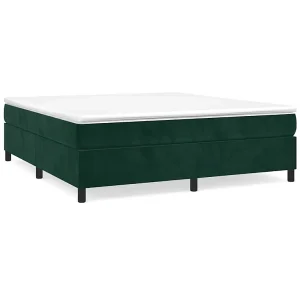 Bedframe zonder matras 180×200 cm fluweel donkergroen