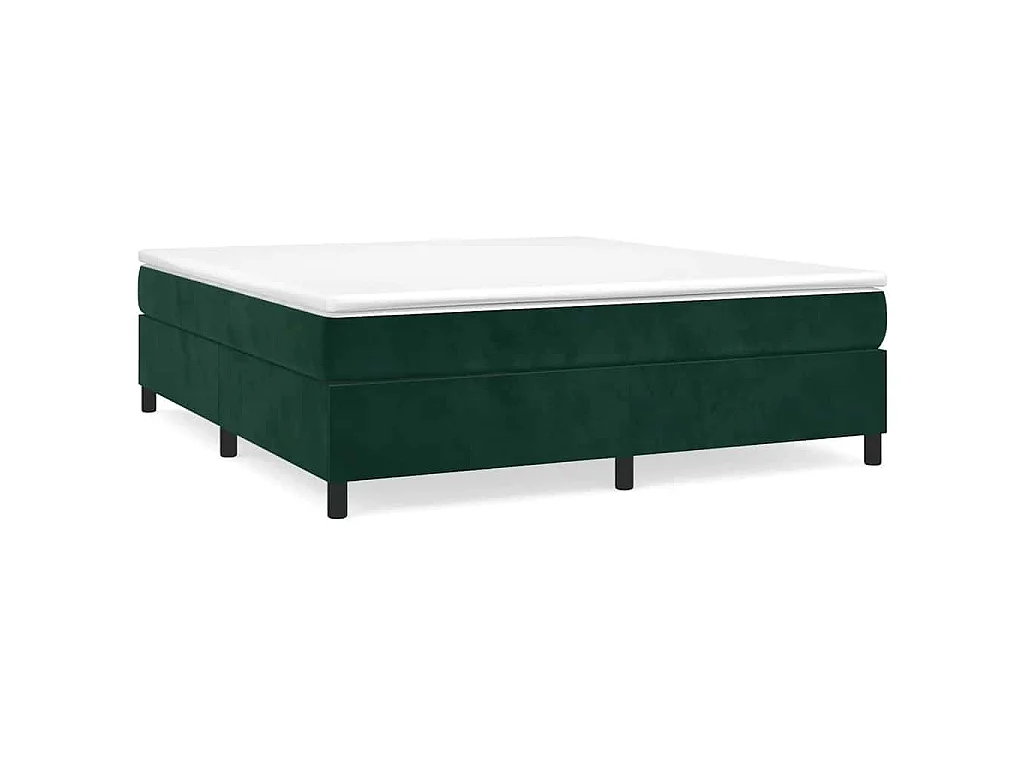 Bedframe zonder matras 180x200 cm fluweel donkergroen