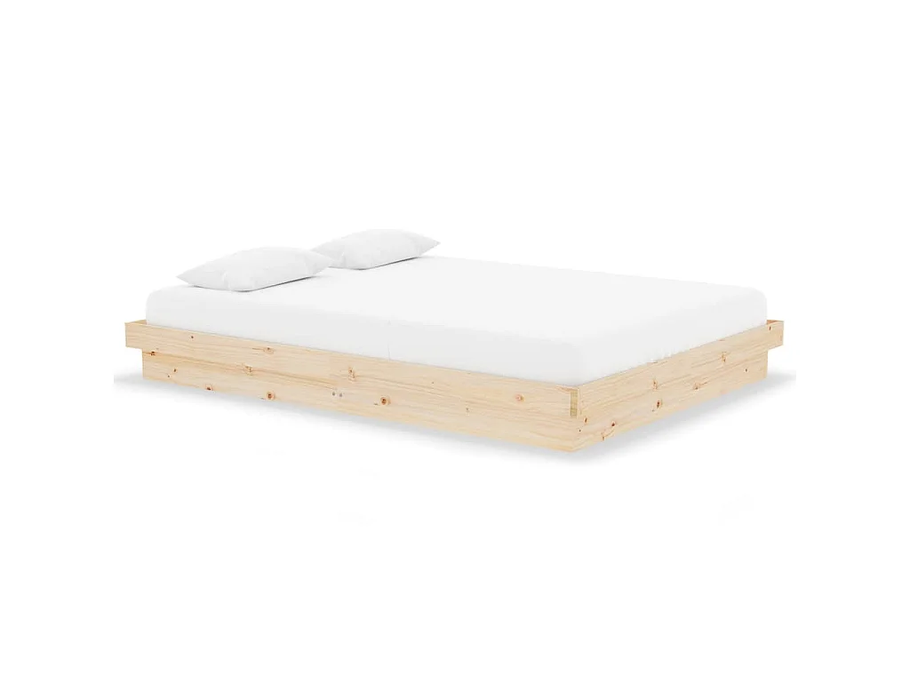 Bedframe massief hout 140x190 cm