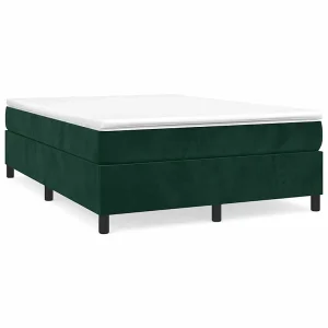 Bedframe zonder matras 140×200 cm fluweel donkergroen Bedframe zonder matras 140×200 cm fluweel donkergroen