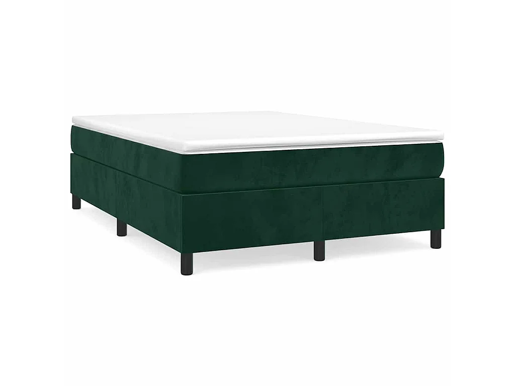 Bedframe zonder matras 140x200 cm fluweel donkergroen