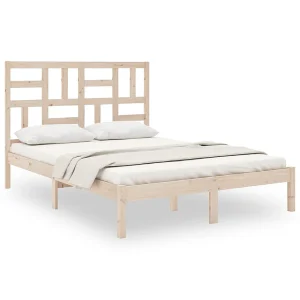 Bedframe massief hout 140×190 cm Bedframe massief hout 140×190 cm