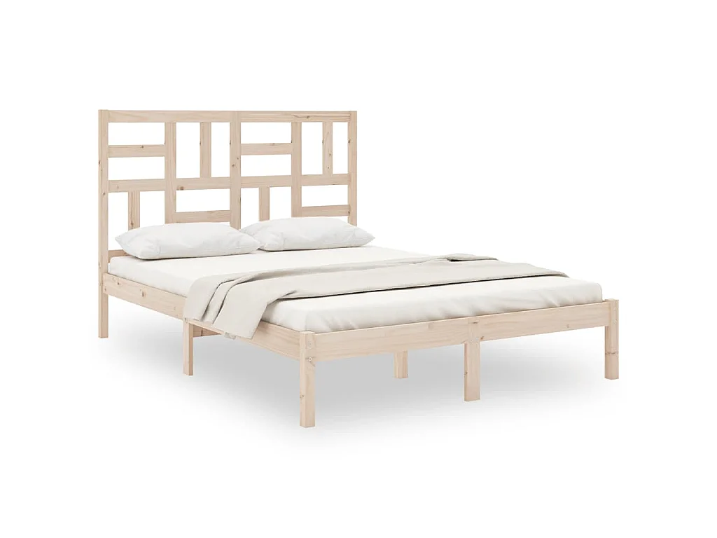 Bedframe massief hout 140x190 cm