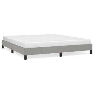 Bedframe zonder matras stof lichtgrijs 180×200 cm Bedframe zonder matras stof lichtgrijs 180×200 cm