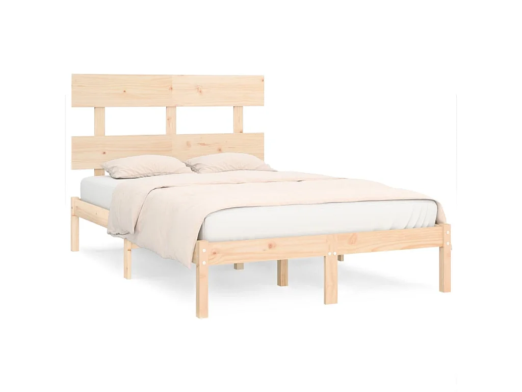 Bedframe massief hout 140x190 cm
