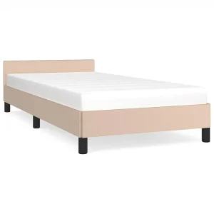Bedframe met hoofdeinde zonder matras Cappuccino 90×190 cm Bedframe met hoofdeinde zonder matras Cappuccino 90×190 cm