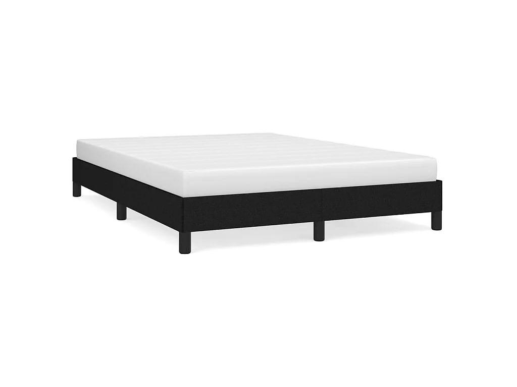 Bedframe zonder matras stof zwart 140x200 cm
