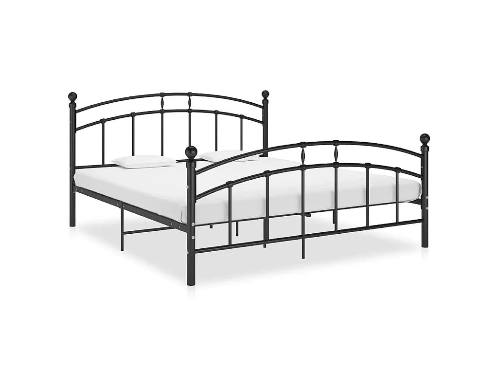 Bedframe metaal zwart 160x200 cm