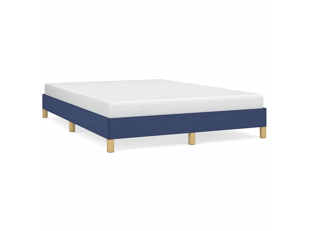 Bedframe zonder matras stof blauw 140x200 cm