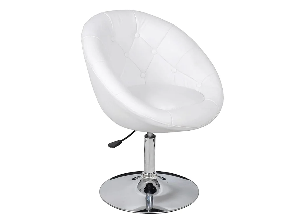 Barkruk kunstleer wit