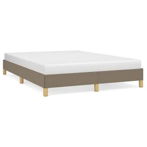 Bedframe zonder matras stof taupe 160×200 cm Bedframe zonder matras stof taupe 160×200 cm
