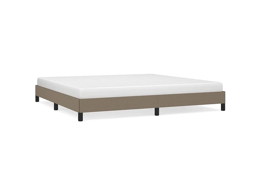 Bedframe zonder matras stof taupe 200x200 cm