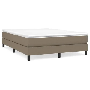 Bedframe zonder matras stof taupe 140×190 cm Bedframe zonder matras stof taupe 140×190 cm