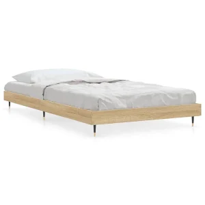 Bedframe zonder matras hout sonoma eikenkleurig 90×200 cm Bedframe zonder matras hout sonoma eikenkleurig 90×200 cm