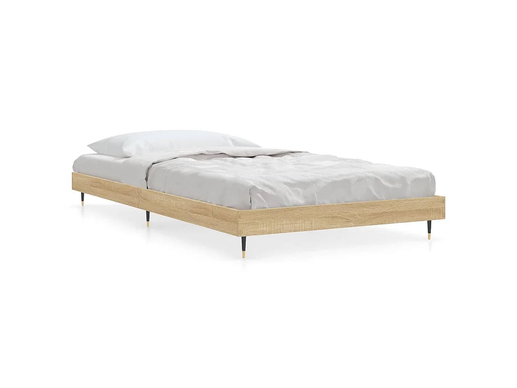 Bedframe zonder matras hout sonoma eikenkleurig 90x200 cm