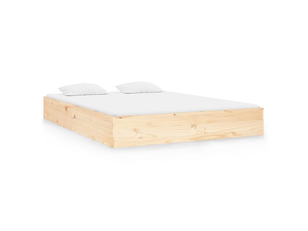 Bedframe massief hout 140x190 cm