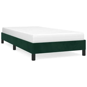 Bedframe zonder matras 90×190 cm fluweel donkergroen Bedframe zonder matras 90×190 cm fluweel donkergroen