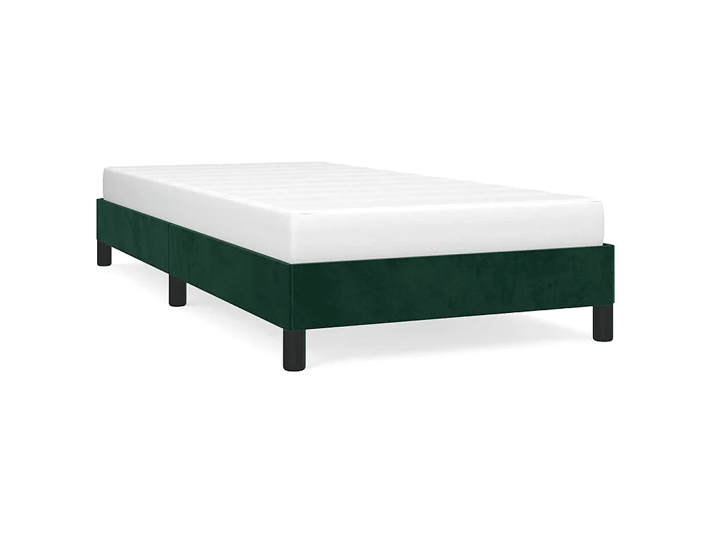 Bedframe zonder matras 90x190 cm fluweel donkergroen