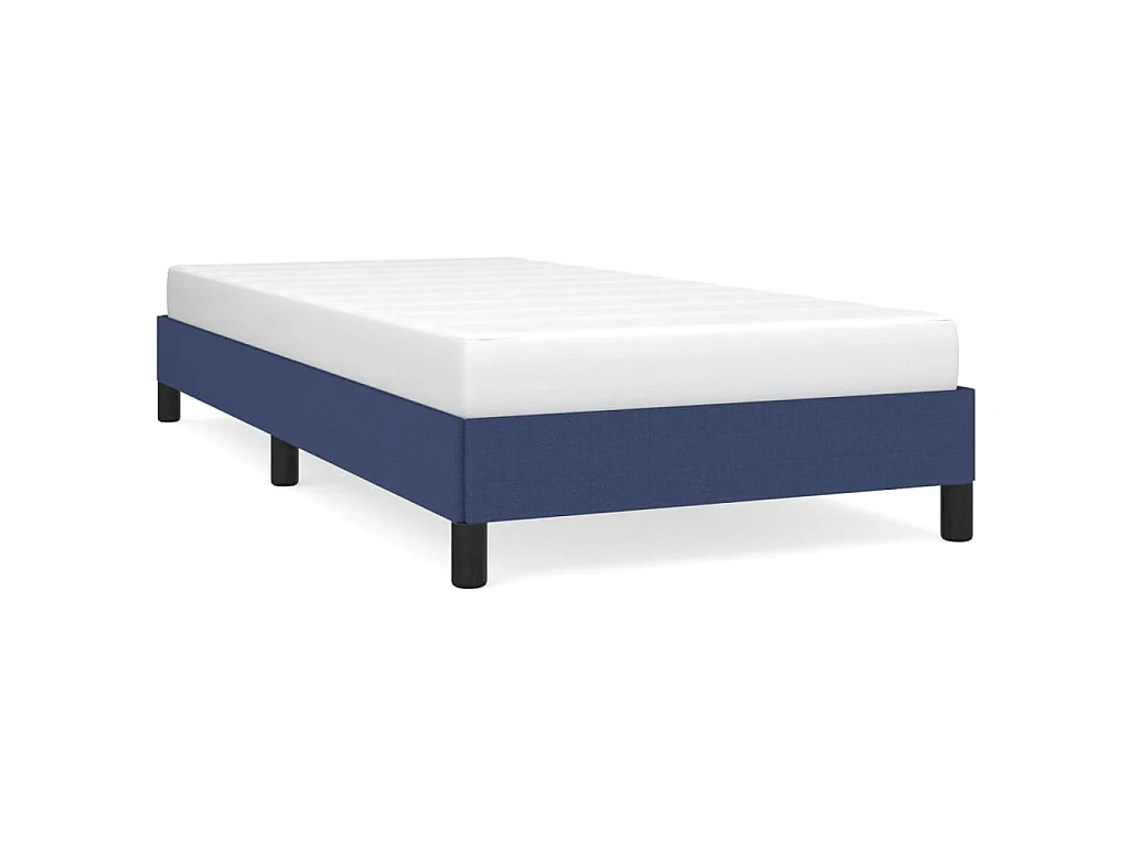 Bedframe stof blauw 80x200 cm