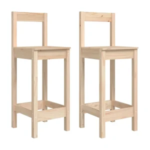 Barstoelen 2 st 40×41,5×112 cm massief grenenhout Barstoelen 2 st 40×41,5×112 cm massief grenenhout