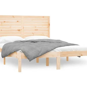 Bedframe massief hout 160×200 cm