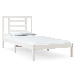 Bedframe zonder matras massief grenenhout wit 90×190 cm Bedframe zonder matras massief grenenhout wit 90×190 cm