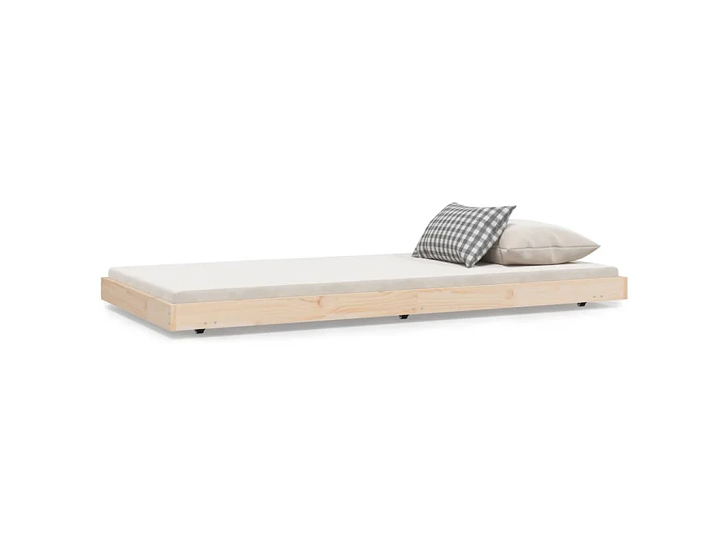 Bedframe zonder matras massief grenenhout 90x190 cm