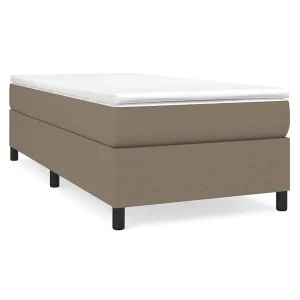 Bedframe zonder matras 90×200 cm stof taupe Bedframe zonder matras 90×200 cm stof taupe