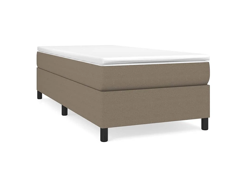 Bedframe zonder matras 90x200 cm stof taupe