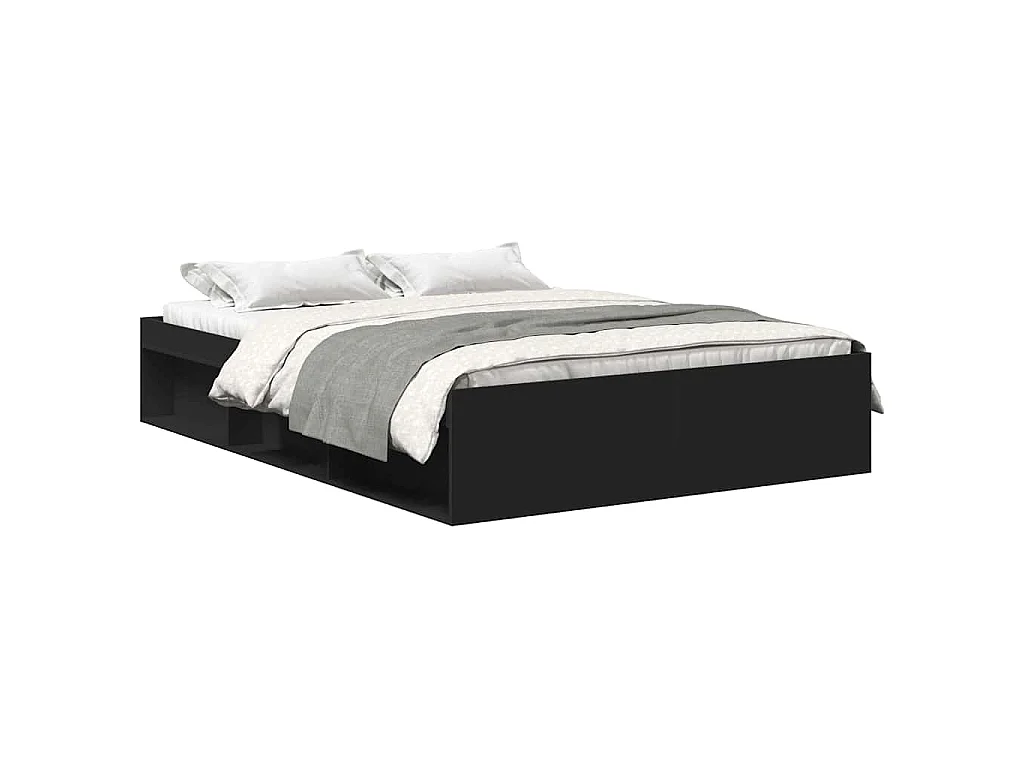 Bedframe zwart 140x200 cm
