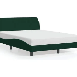 Bedframe "Dover" 120×200 cm fluweel donkergroen Bedframe "Dover" 120×200 cm fluweel donkergroen