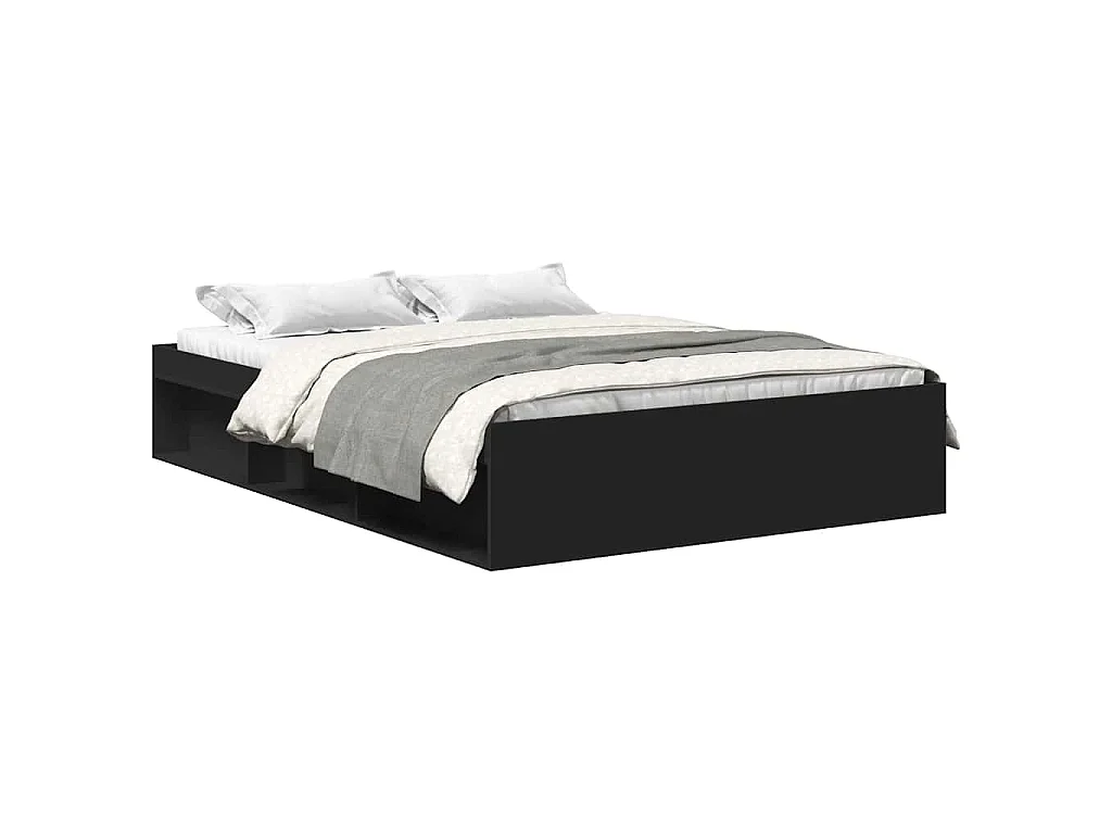 Bedframe zwart 160x200 cm