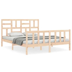 Bedframe zonder matras massief grenenhout 160×200 cm Bedframe zonder matras massief grenenhout 160×200 cm