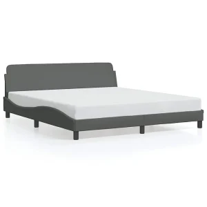 Bedframe "Dover" stof donkergrijs 180×200 cm Bedframe "Dover" stof donkergrijs 180×200 cm
