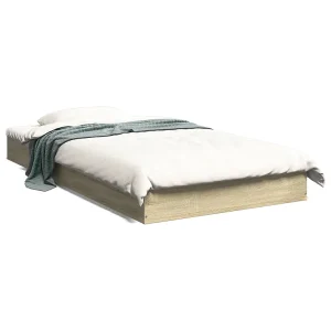 Bedframe zonder matras hout sonoma eikenkleurig 100×200 cm Bedframe zonder matras hout sonoma eikenkleurig 100×200 cm